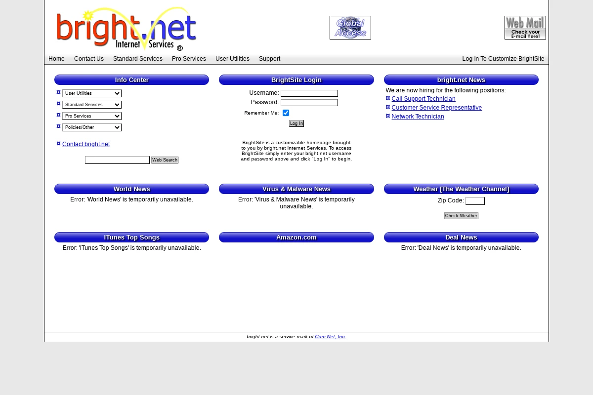 bright.net interfejs poczty internetowej