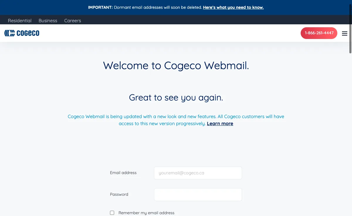 cogeco.ca interface webmail