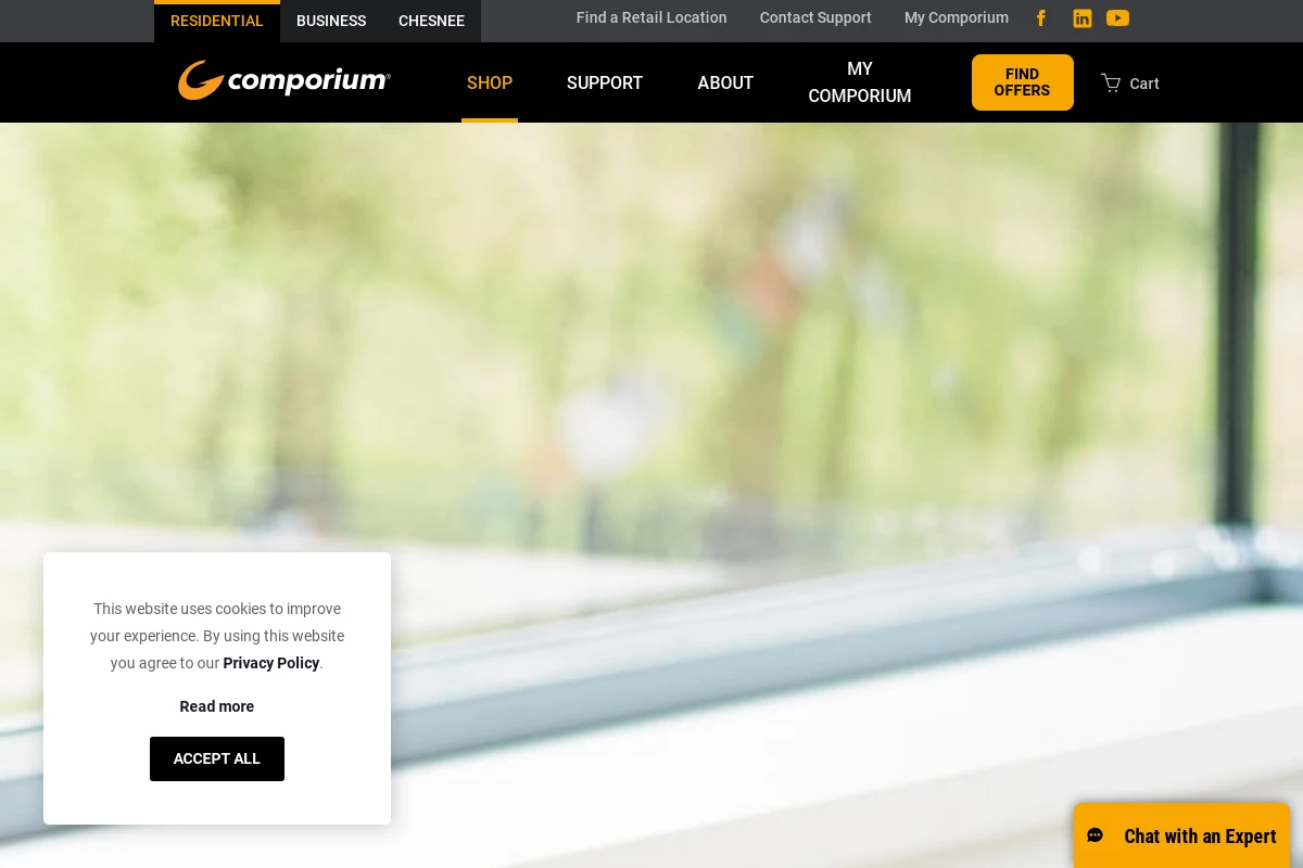 comporium.com interface de webmail