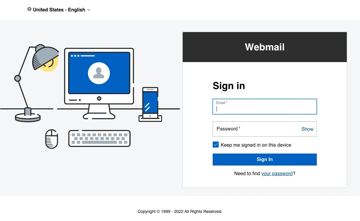 godaddy.com interfaccia webmail