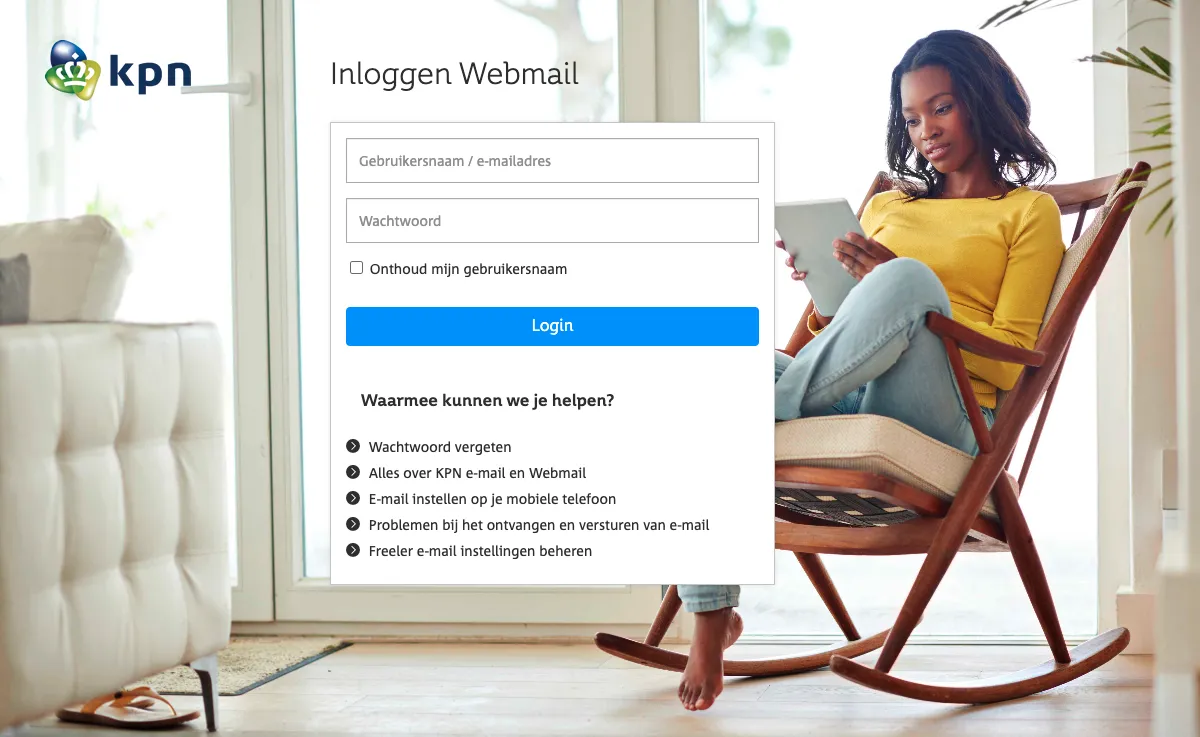 kpnmail.nl interfejs poczty internetowej