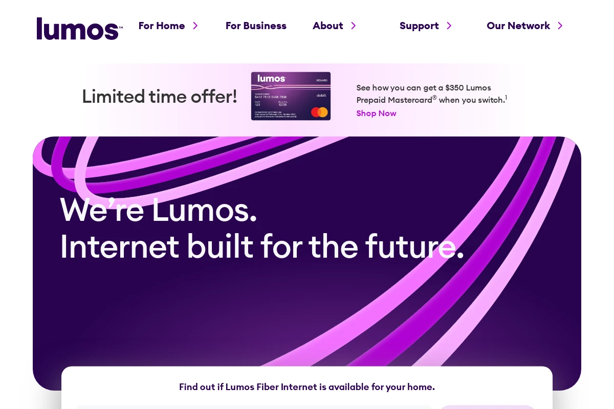 lumosfiber.com interface webmail