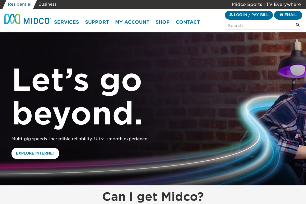 midco.com interfejs poczty internetowej