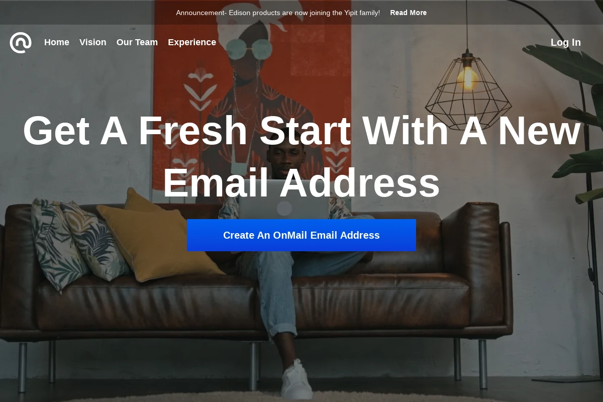 onmail.com interface de webmail