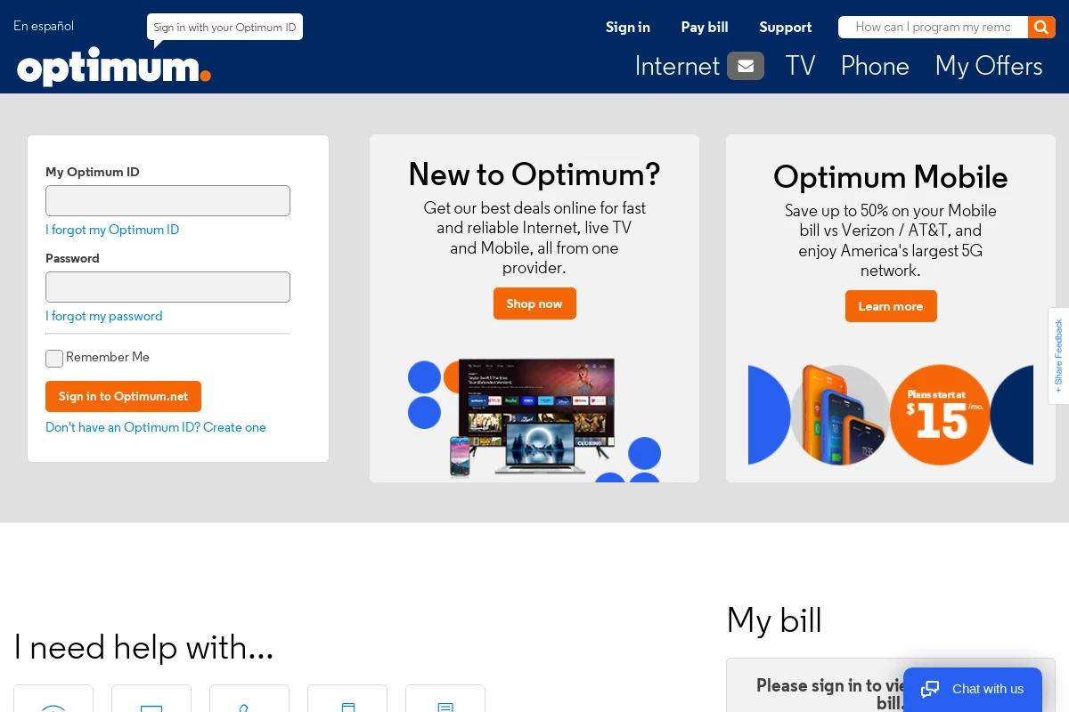 optimum.net interfaccia webmail