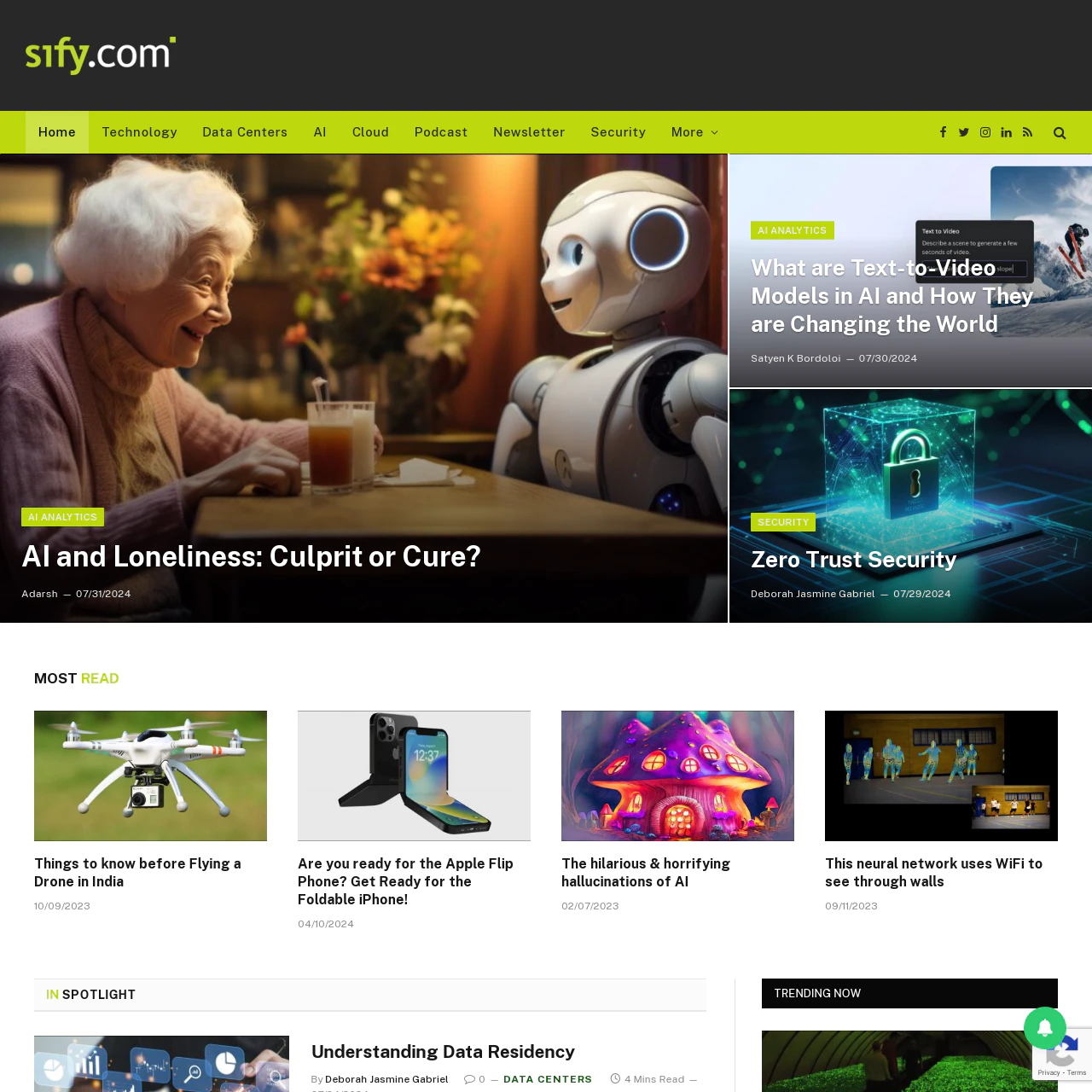 sify.com интерфейс веб-почты