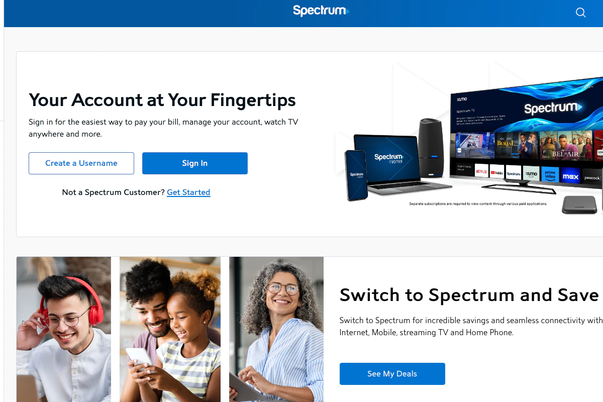 spectrum.net interfejs poczty internetowej