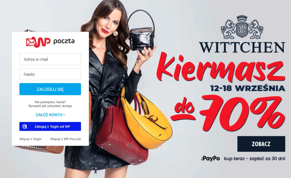 wp.pl interfaccia webmail